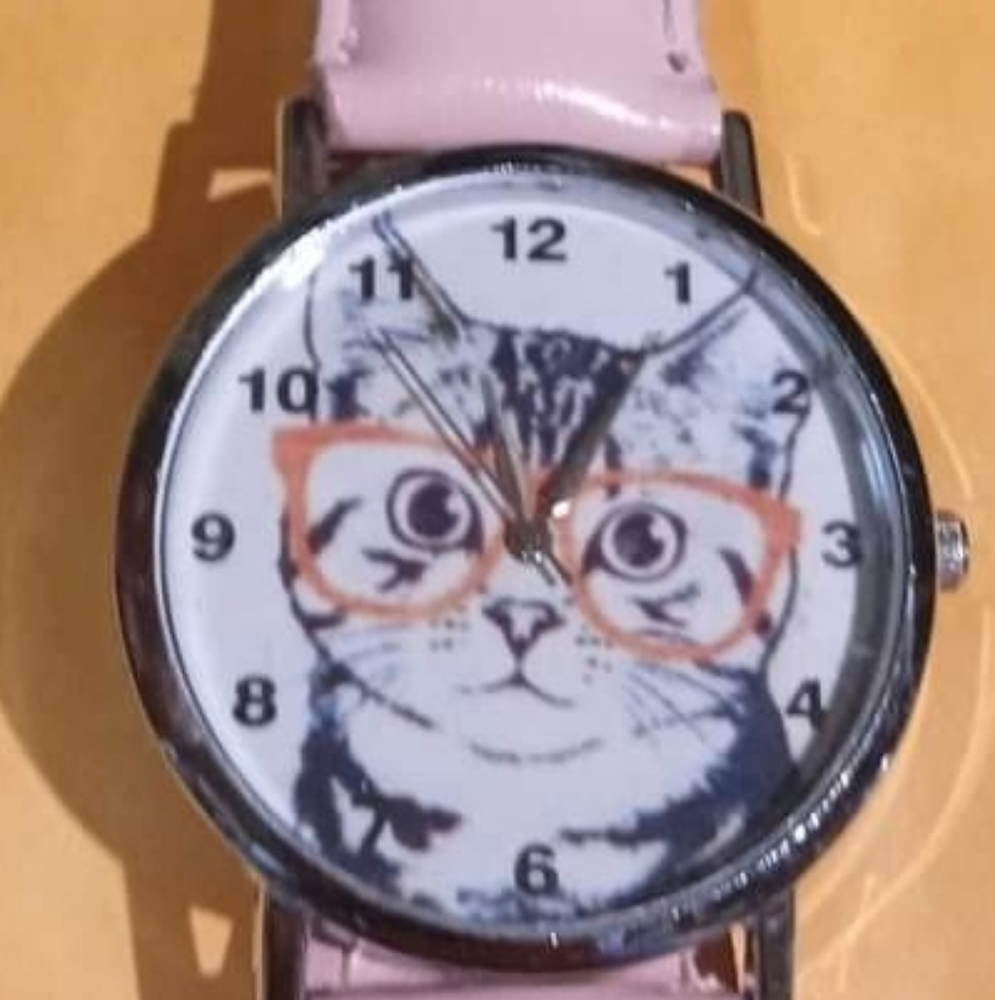 Cat Watch Pink Band New w/Battery